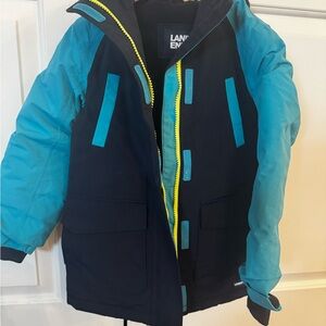 Lands' End Kids Blue and Black Jacket